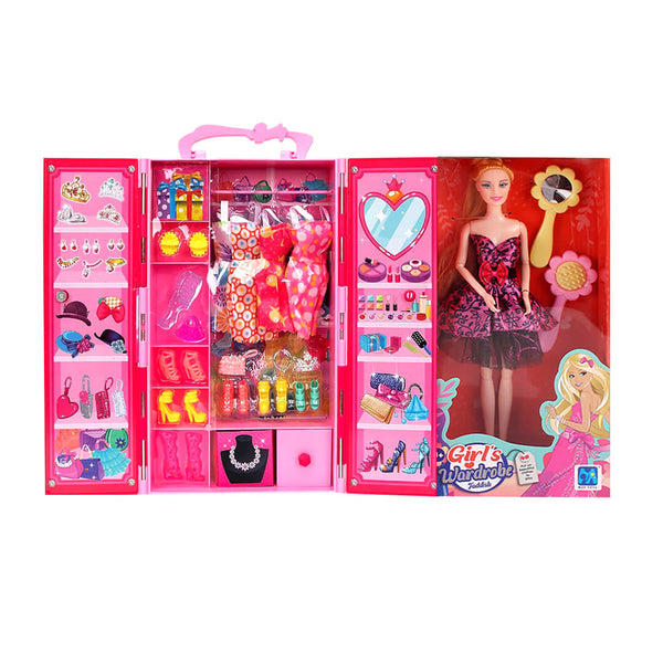 Fashion Doll Wardrobe Set with Clothes & Accessories