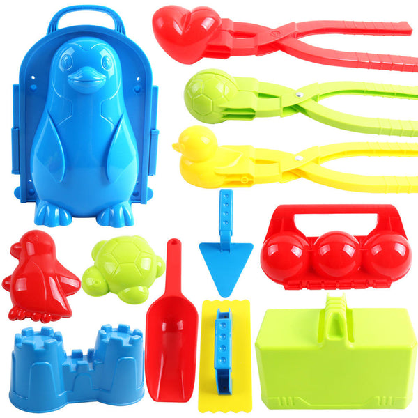 12 Pieces Portable Snowball Molds Set for Outdoor Play