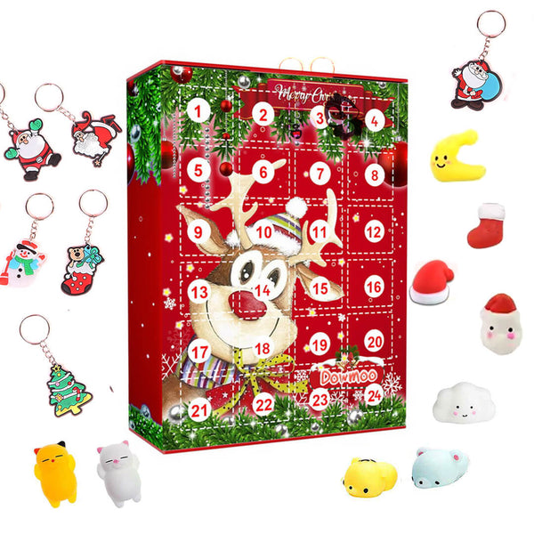 Boys Countdown to Christmas: Squishy Toy & Keychain Advent Calendar (16 x 21 cm)