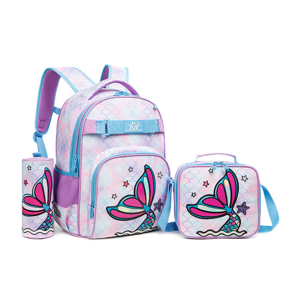 3-in-1 Mermaid Theme Backpack Set