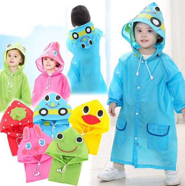 Waterproof Children’s Raincoats – Fun Cartoon Designs (2-5 Years)