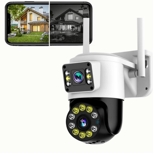 4MP Dual Lens Wireless Exterior Home Security Surveillance Camera