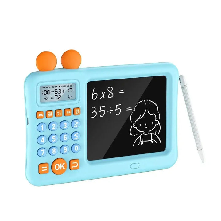 LCD Kids Math & Numbers Writing Board – Educational Game blue