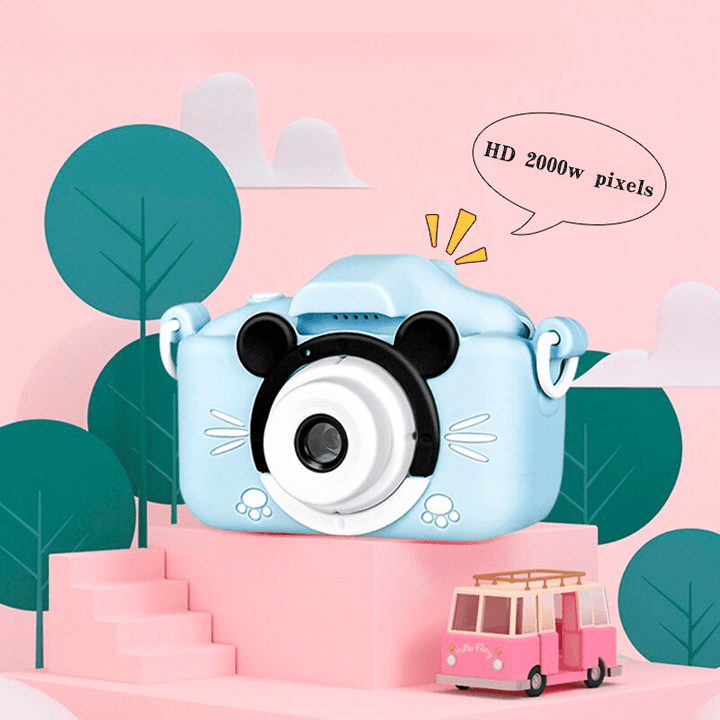 Mickey & Minnie Anti-Drop Dual-Lens Camera + 32GB Card
