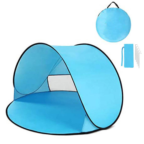 Pop-Up Family Beach Tent with Anti-UV Sun Protection