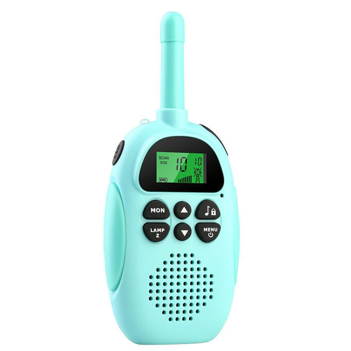 Kids Two-Way Walkie Talkie Set with Flashlight (Teal & Pink)