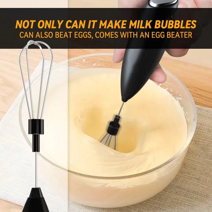 Powered Electric Frother & Whisk With Stand