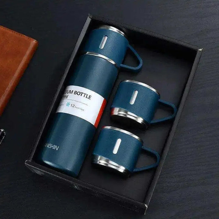Set Coffee Travel Cup - 500ml Double Wall Vacuum Flask