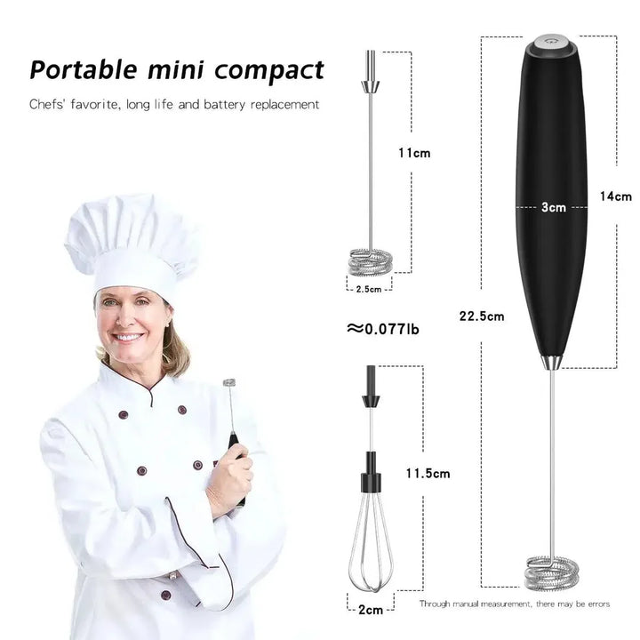 Powered Electric Frother & Whisk With Stand