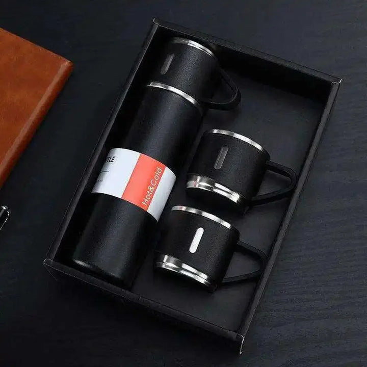 Set Coffee Travel Cup - 500ml Double Wall Vacuum Flask