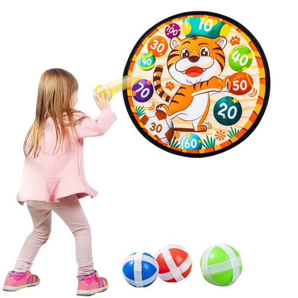 Kids Wall-Mounted Dartboard with Sticky Balls