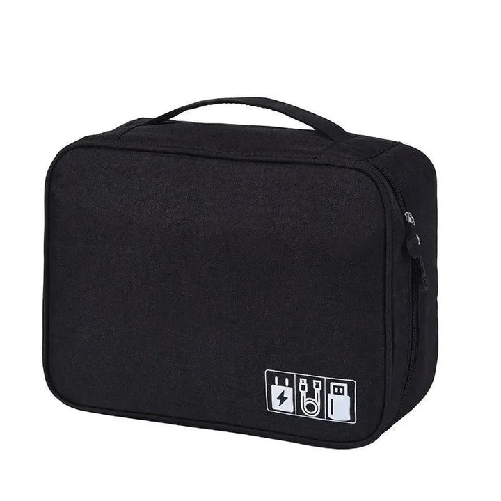 Travel Electronics Organizer Bag Black