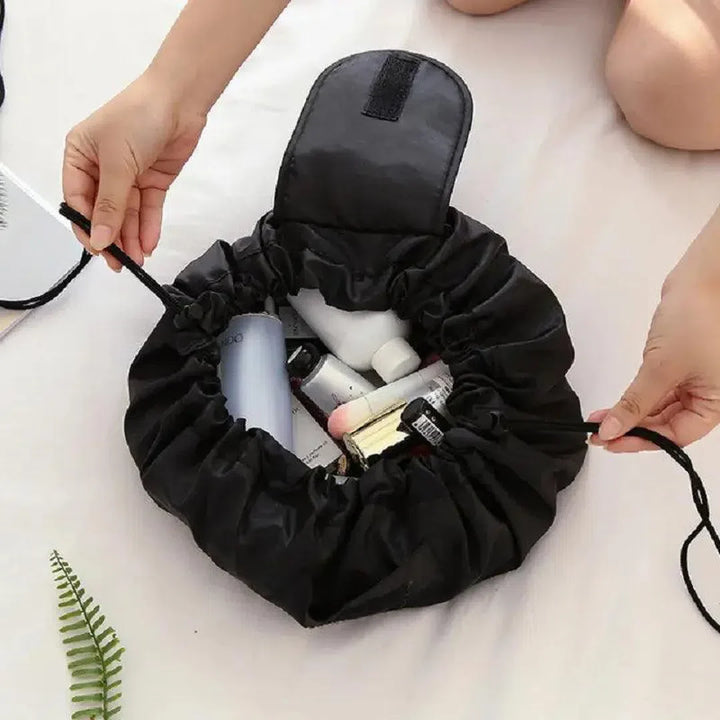 Lazy Drawstring Cosmetic Bag - Organize Effortlessly!