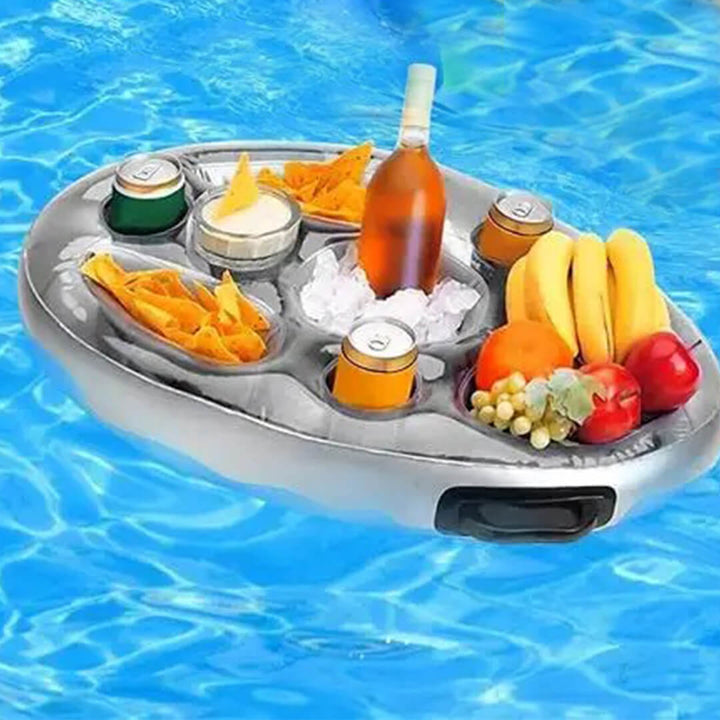 Inflatable Pool Tray – Floating Food & Drink Holder