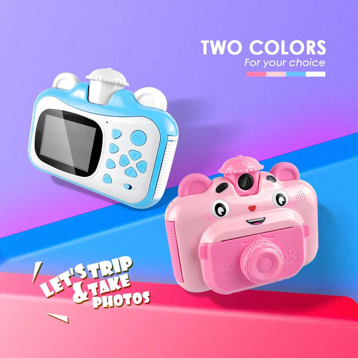 Selfie Mode Instant Print Fun: Ink-Free Kids Camera + 6 Rolls & 32GB Card