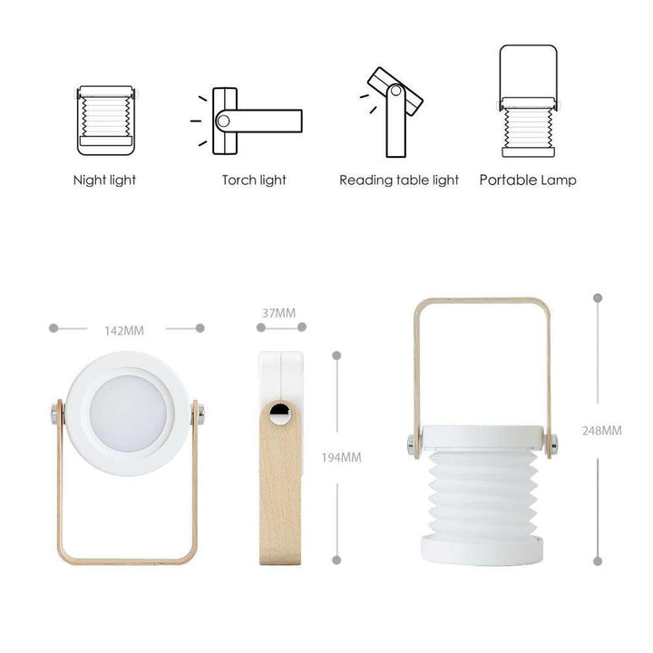 Rechargeable Portable Foldable Desk Lamp LED