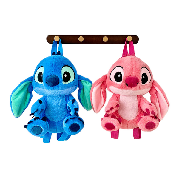 Cute Stitch & Angel Plush Backpack