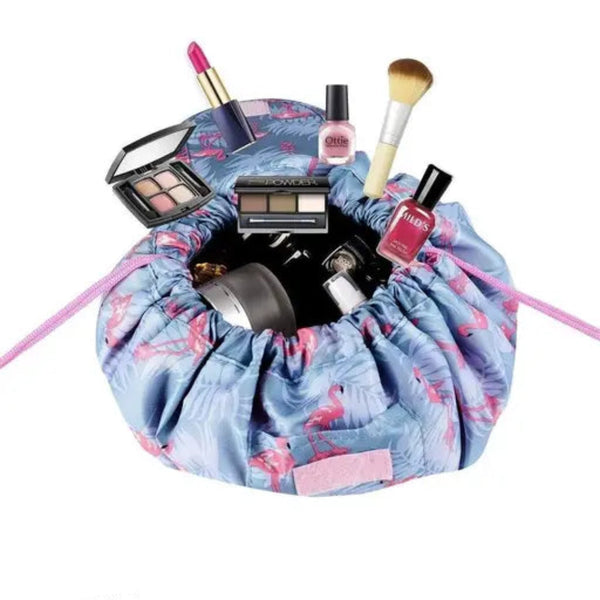Lazy Drawstring Cosmetic Bag - Organize Effortlessly!