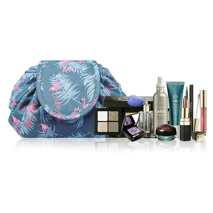 Lazy Drawstring Cosmetic Bag - Organize Effortlessly!