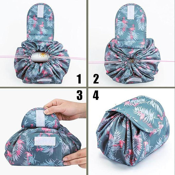 Lazy Drawstring Cosmetic Bag - Organize Effortlessly!