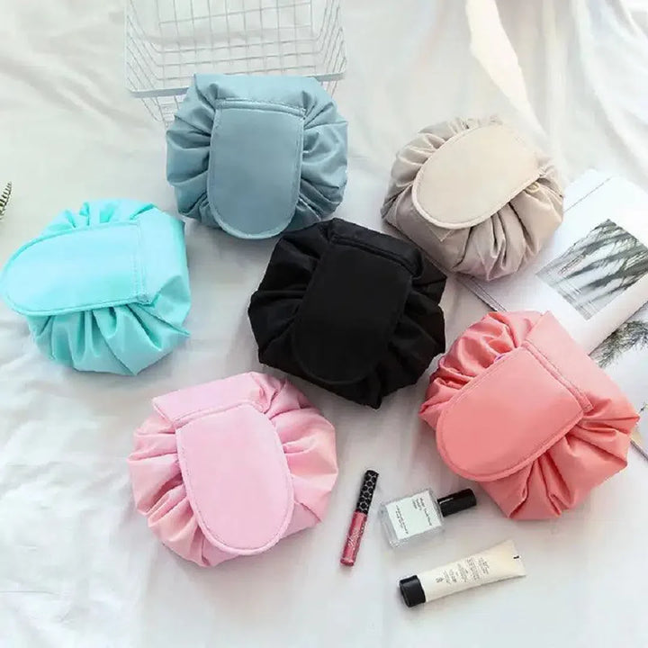 Lazy Drawstring Cosmetic Bag - Organize Effortlessly!