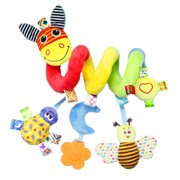 Baby Sensory Toy Crib & Stroller Soft Plush Hanging Rattles