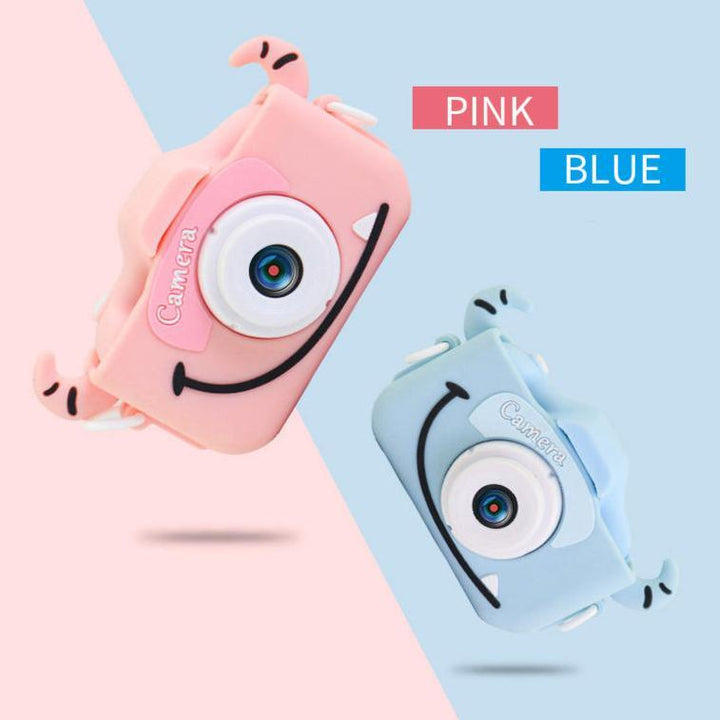 Anti-Drop Dual-Lens Kids Mini Camera + 32GB Card - Cute Monster