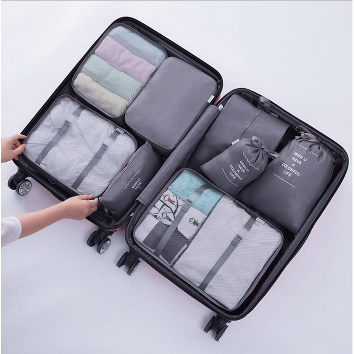 7 pieces Compression Luggage Organizers Travel Bag - 4 colors