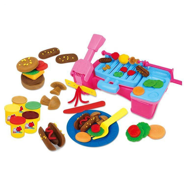 BBQ Grill Pretend Playdough Set with Accessories