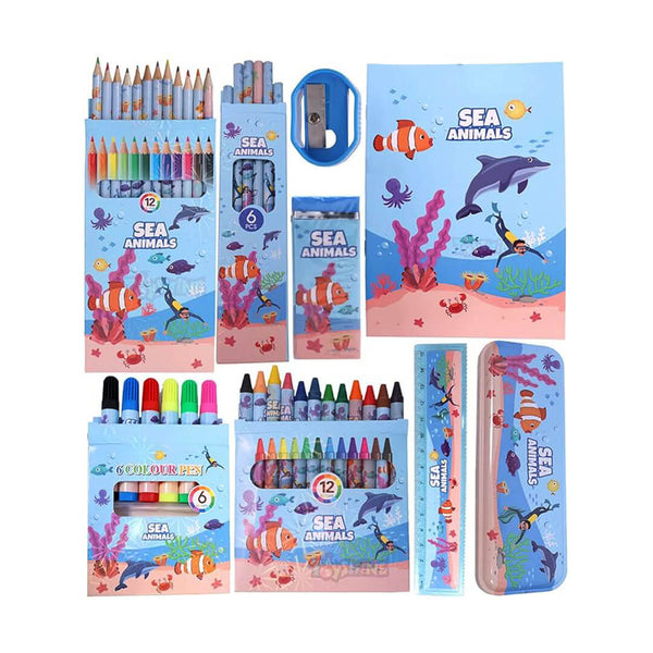 Ocean Adventure Coloring Set - 41 Pieces