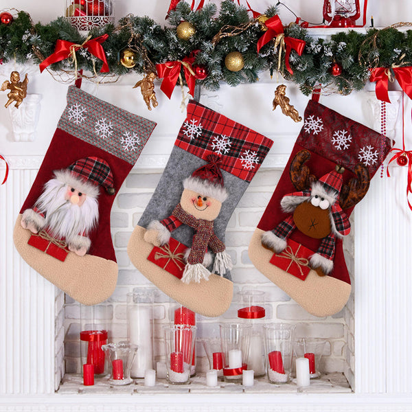 Joyful 3D Holiday Socks – Festive Christmas Fabric