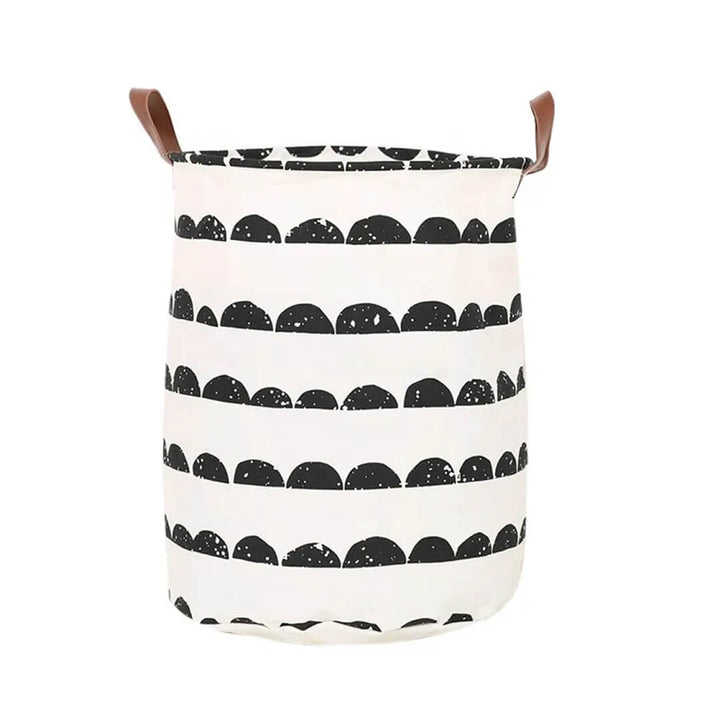 Waterproof Foldable Laundry Storage Hamper, half circles design