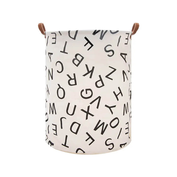 Waterproof Foldable Laundry Storage Hamper, Alphabets design for toys
