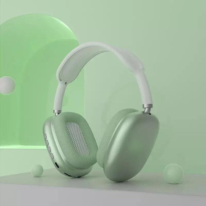 P9 Wireless Bluetooth Headphones with Advanced Noise-Canceling green