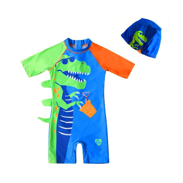 Toddler Boys Crocodile Swimsuit with Zipper Closure 1 - 2.5 Years