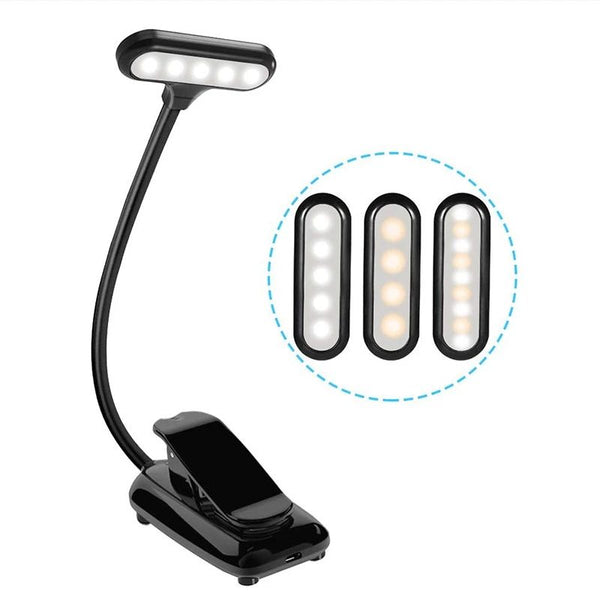 Rechargeable Clip-On Book LED Light for Reading