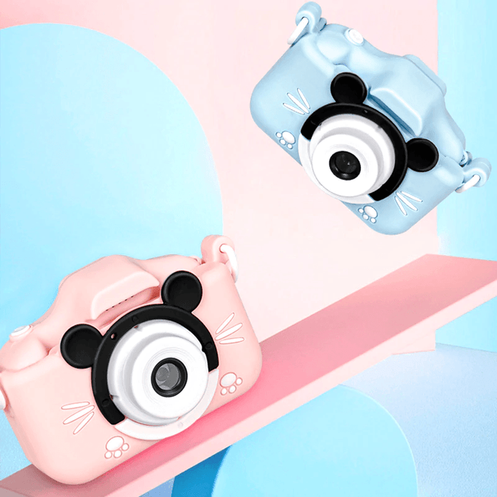 Mickey & Minnie Anti-Drop Dual-Lens Camera + 32GB Card