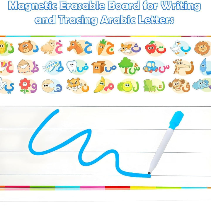 Arabic Magnetic Alphabet Set - Learn Writing, Connecting Letters & Words