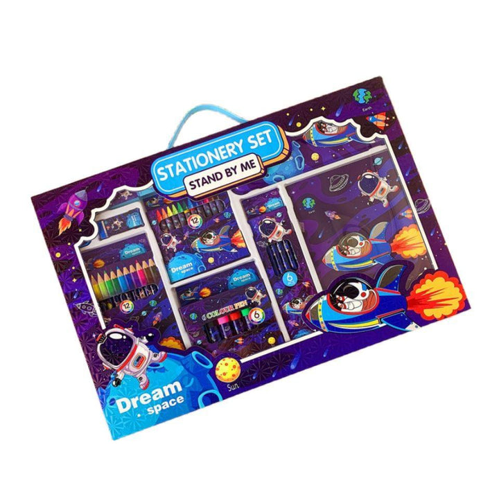 Astronaut-Themed Coloring Set - 41 Pieces