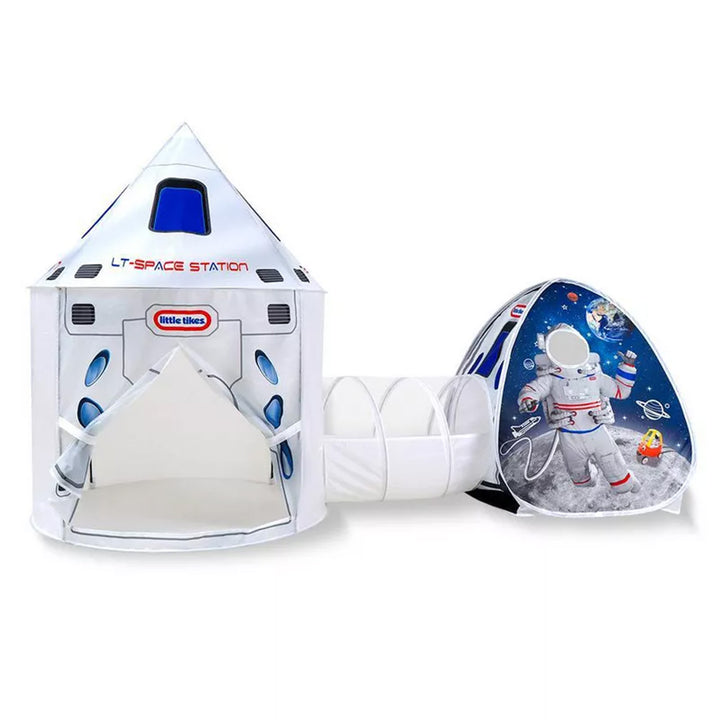 3-in-1 Space Rocket Play Tent and Tunnel