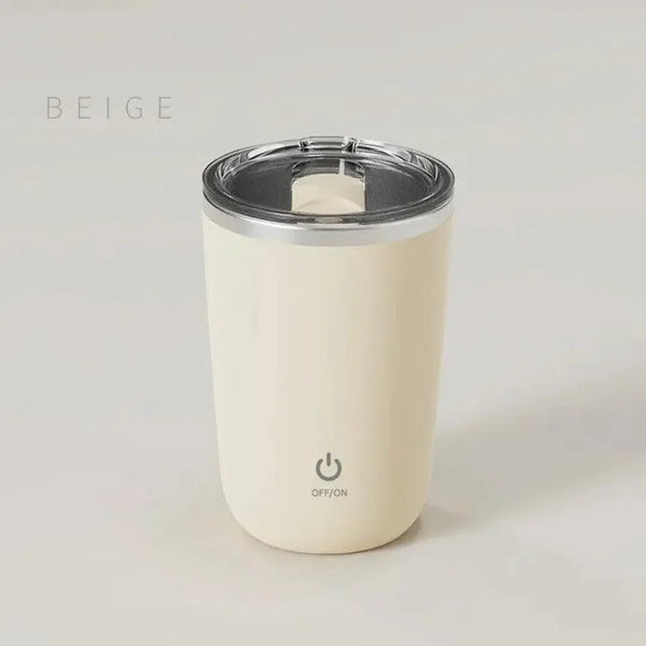 Automatic Magnetic Rechargeable Mixing Mug Beige
