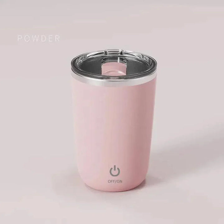 Automatic Magnetic Rechargeable Mixing Mug Pink
