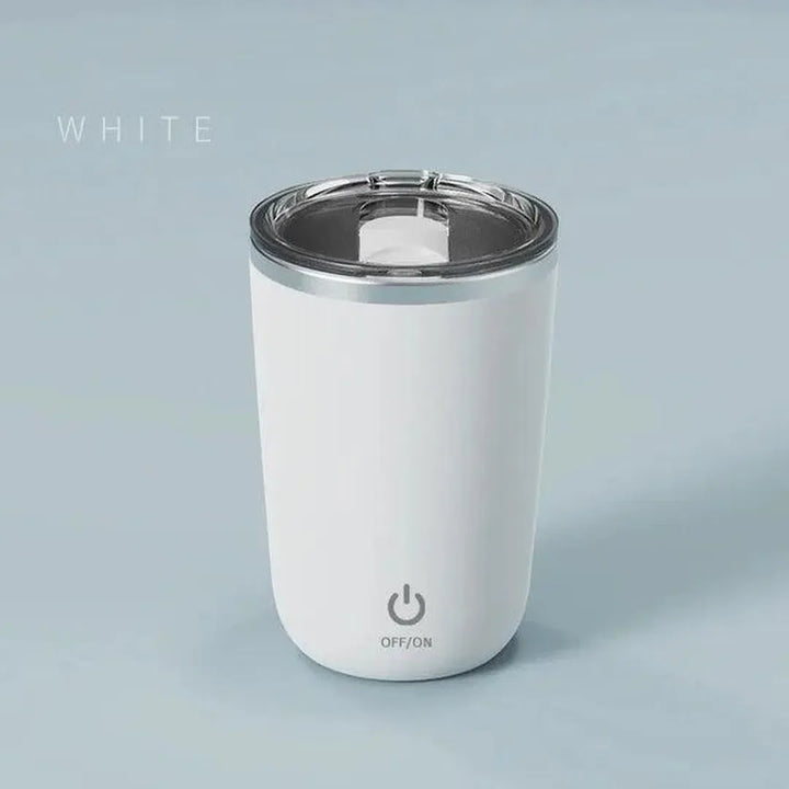 Automatic Magnetic Rechargeable Mixing Mug White
