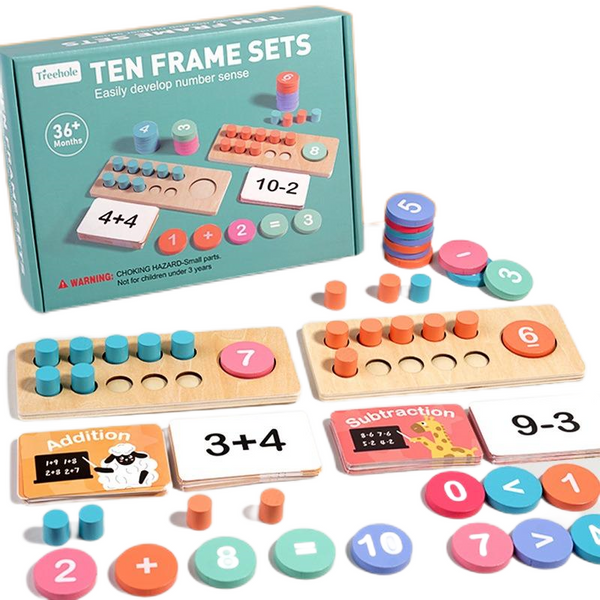 Wooden Math Teaching Toy – Early Learning Number Cognition