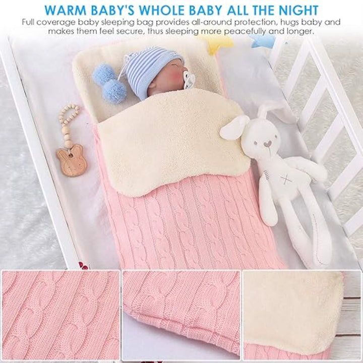 Baby Cozy Knitted Thick Sleeping Swaddle 0-1 year