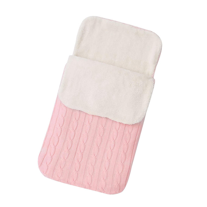 Baby Cozy Knitted Thick Sleeping Swaddle 0-1 year Pink 60 x 38 cm