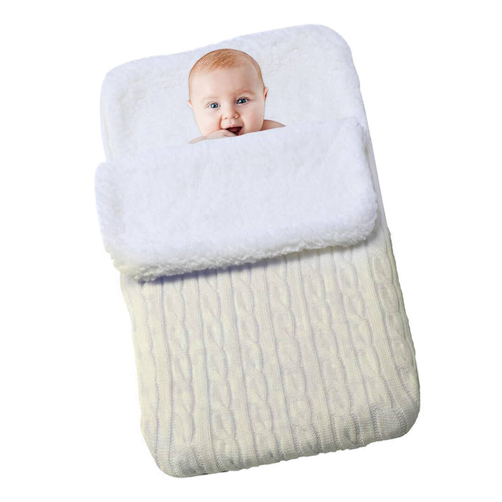 Baby Cozy Knitted Thick Sleeping Swaddle 0-1 year Beige 60 x 38 cm