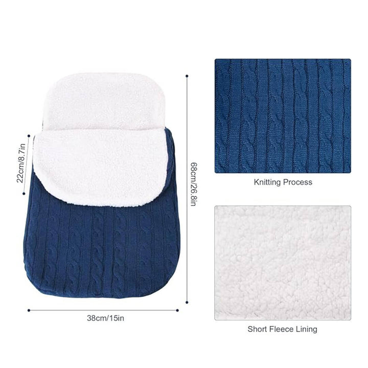 Baby Cozy Knitted Thick Sleeping Swaddle 0-1 year