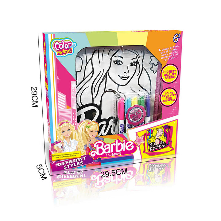 Barbie Coloring Fashion Doodle Handbag Kit