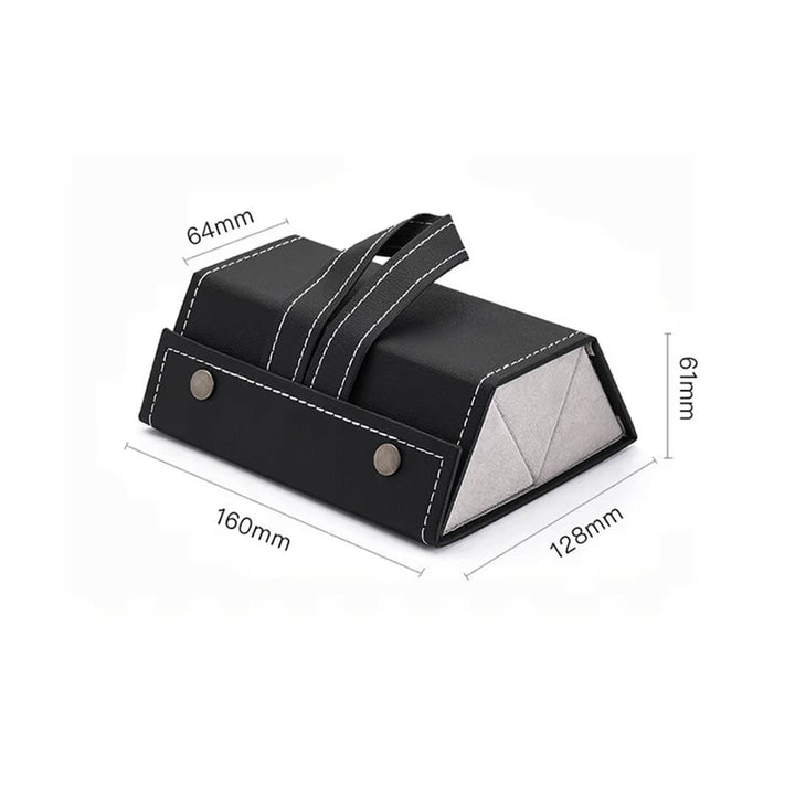 Portable Sunglasses Case – 3 Compartments for Travel